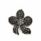 Flower Rhinestone Brooch Pin For Clothing Bridal Crafts Accessories 2 1/2 Inch